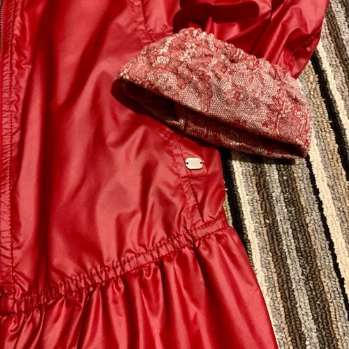 Denny Rose waterproof trench coat new, red, size M
