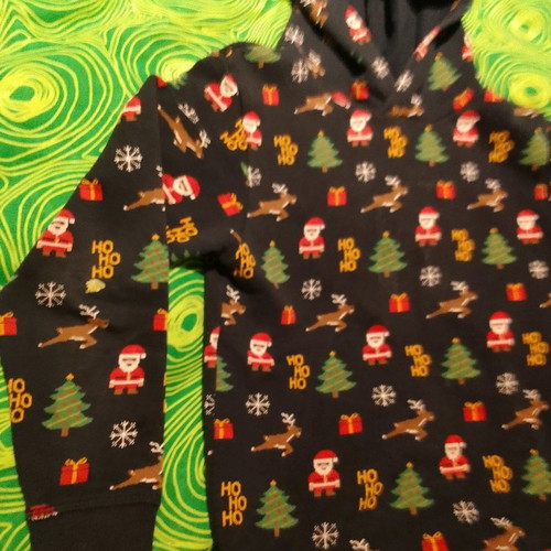 Christmas sweatshirt H&M unisex used, multicolor 122/128