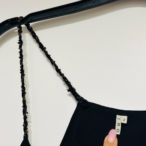 Iro Salt silk dress like new, black, size 2