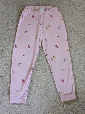 Zara pajama pants used with ladybugs 104 cm size for 3 years old pink