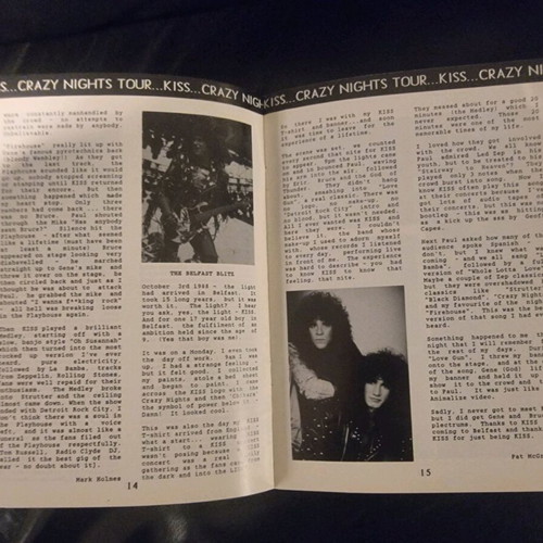 KISS Crazy fanzine used, March 1989