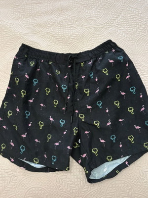 Sinsay men's swim shorts like new, size M, black multicolor