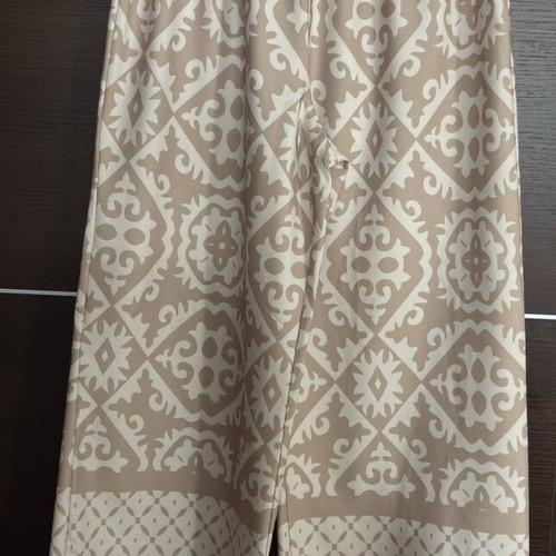 Shein kimono shirt and palazzo pants set new, beige and brown