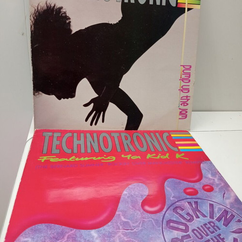 Technotronic 2XLP Pump Up The Jam & Rockin' Over Manchester like new