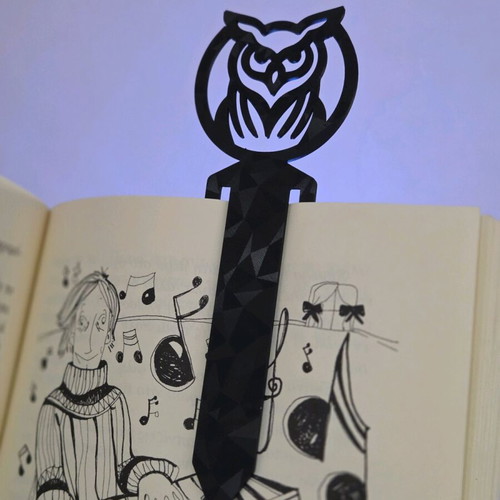Owl bookmark new 3D printed