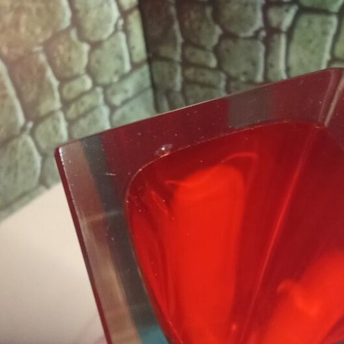 Vintage Murano Vase Sommerso style by Alessandro Mandruzzato used