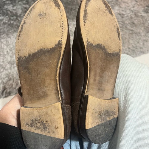 Massimo Dutti leather ankle boots size 35 like new dark brown