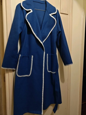 Women's Italian coat new, blue, one size