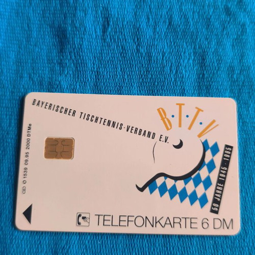 German phone card used