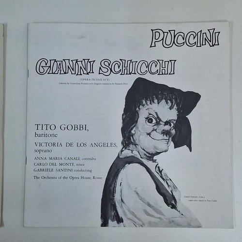 Giacomo Puccini Gianni Schicchi LP vinyl like new, classical