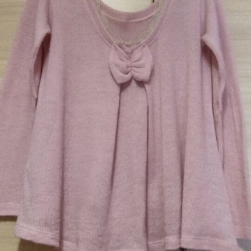 Pink woolen blouse Regalinas like new, one size