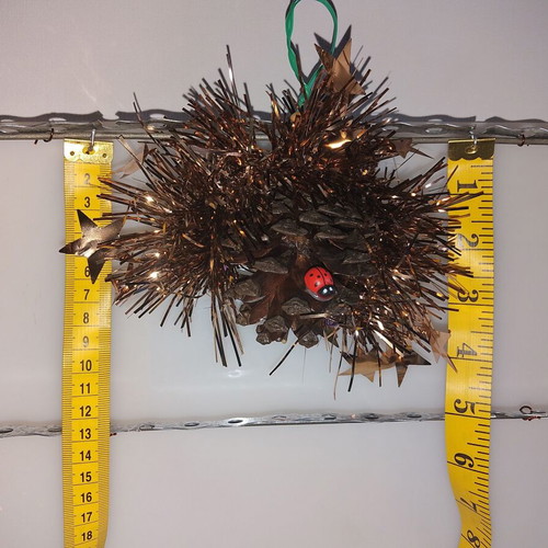 Christmas pinecone ornaments new, set of 8, natural decoration