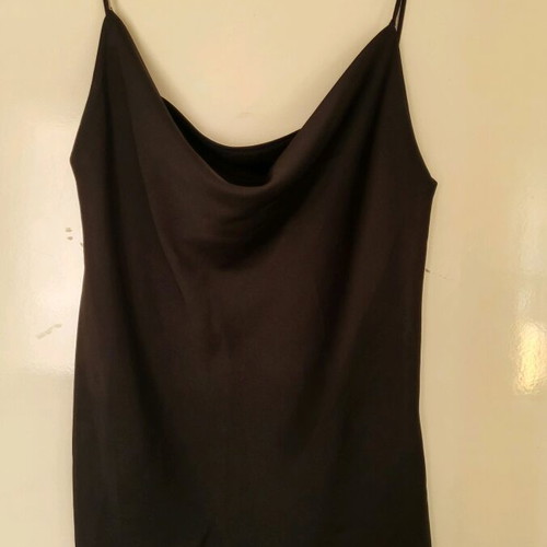 Satin blouse used, draped chest design, size M