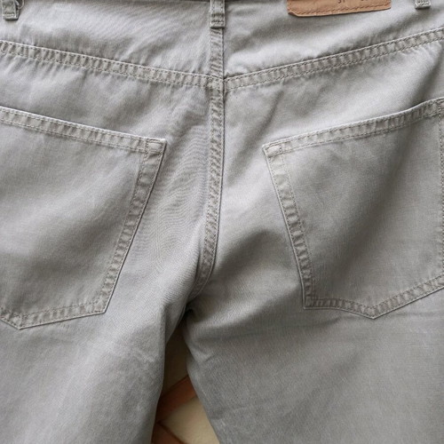 Benetton men's pants used, gray, slim fit