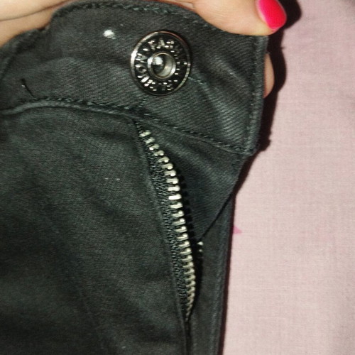 Cotton black jeans like new, XS/S