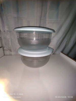 Set of 2 Serving Bowls 2.1 Liters in Blue Color New