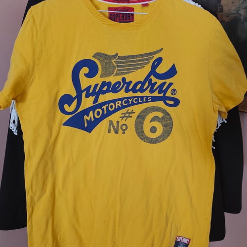 Superdry men's cotton T-shirt XL, yellow