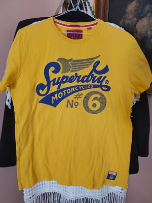 Superdry men's cotton T-shirt XL, yellow