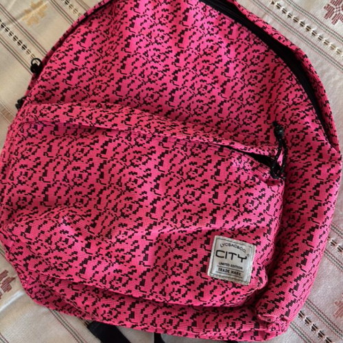 Backpack new, black and pink