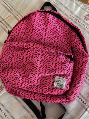 Backpack new, black and pink