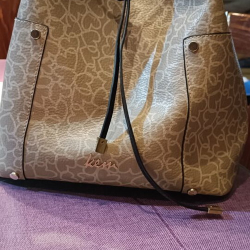 KEM Shoulder Bag Large like new, gray and beige