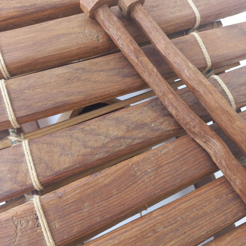 Balafon African handmade xylophone used, 90's, 12 keys