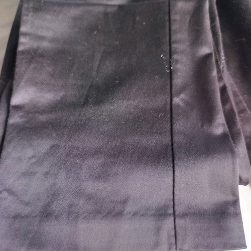 Y2K Black Satin-Finish Capri Pants cotton stretch size S like new