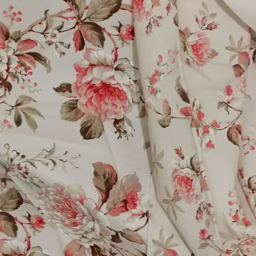Two cotton fabrics, 0.94 x 1.28 m each
