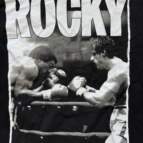 Rocky men's t-shirt, black, size M