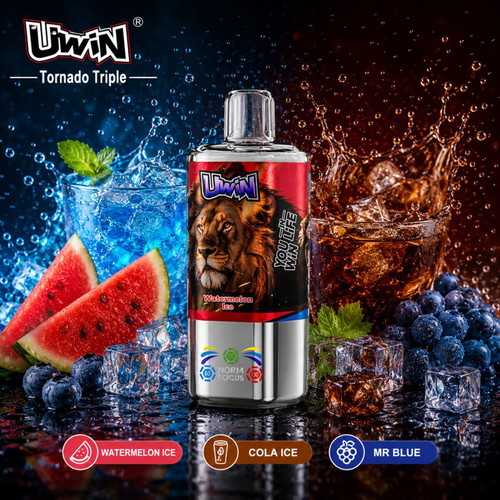 Uwin Tornado Crystal Triple 60K Disposable Vape 54ml New