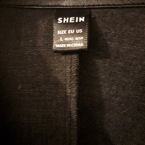 Shein long autumn trench coat, black