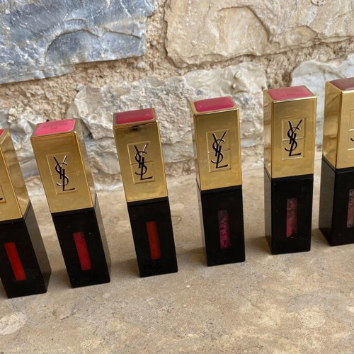 Yves Saint Laurent lip gloss used, pack of 7 pieces