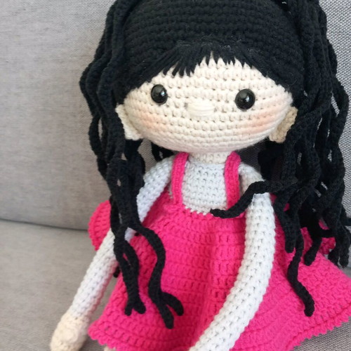 Amigurumi doll handmade new, cotton, 40 cm