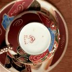 Satsuma vintange γιαπωνέζικο σετ τσαγιού ζωγραφισμένο στο χέρι (Φλιτζάνια, γαλατιέρα, τσαγιέρα κτλ)