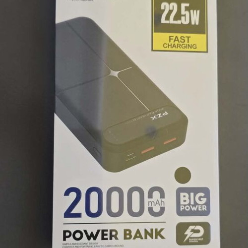 Power Bank PZX V03 new, 20000mAh, 22.5W, black