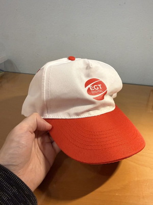 Baseball cap καινούργιο, λευκό και κόκκινο, ρυθμιζόμενο μέγεθος