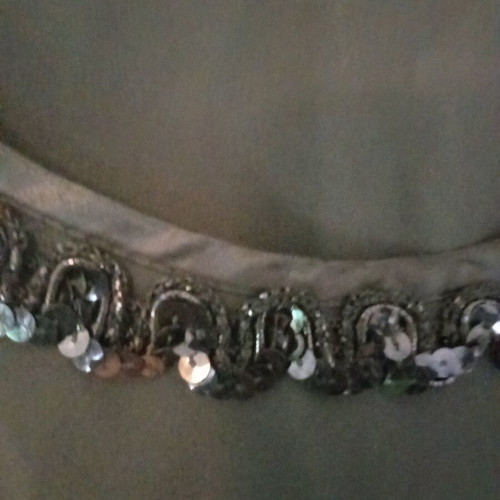 Black top with sequin detail like new