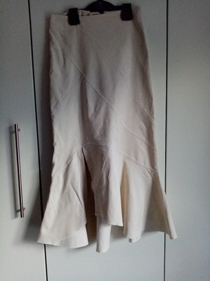 Zic Zac corduroy skirt ecru like new, size S
