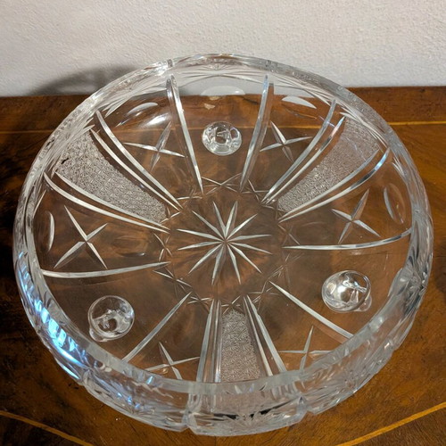 Crystal plate like new with decorative elements