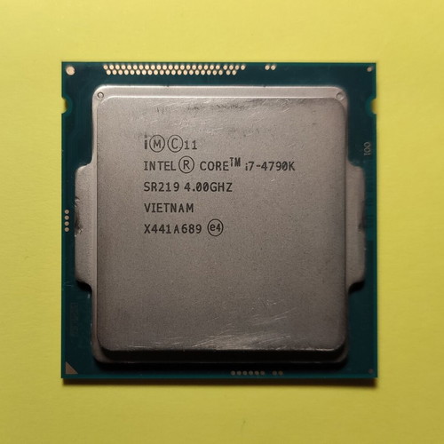 Intel Core i7 4790k processor used, socket 1150