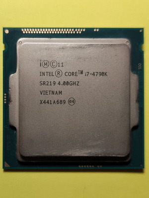 Intel Core i7 4790k processor used, socket 1150