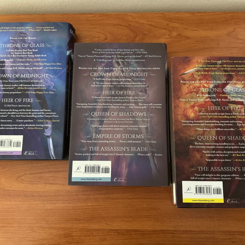 Throne of Glass books used, first 3 in the series