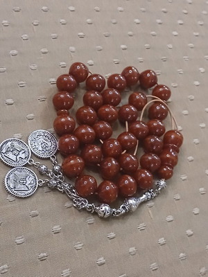 Bakelite Komboloi from Syria like new with metal traditional finish