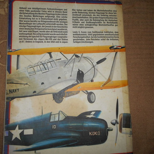 Album of World War II warplanes and aircraft carriers used, German edition 64 pages