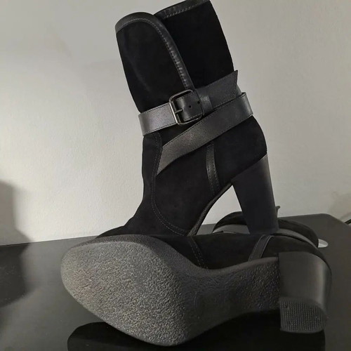 TODS suede ankle boots, black, size 39