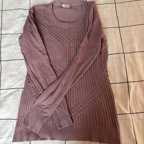 Flora knitted sweater like new, delicate rose ash color, women's S