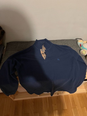Burberry polo sweater used, blue, size M