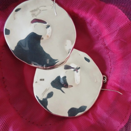 Silver 925 solid earrings, Anna Maria Mazaraki