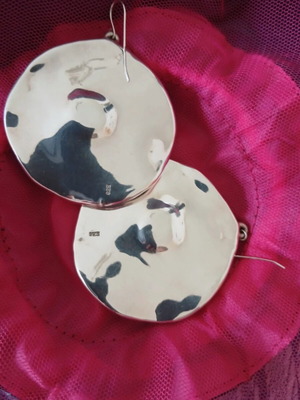 Silver 925 solid earrings, Anna Maria Mazaraki