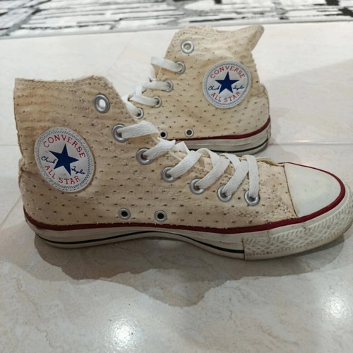 Converse Allstar women's athletic shoes used, beige, size 38